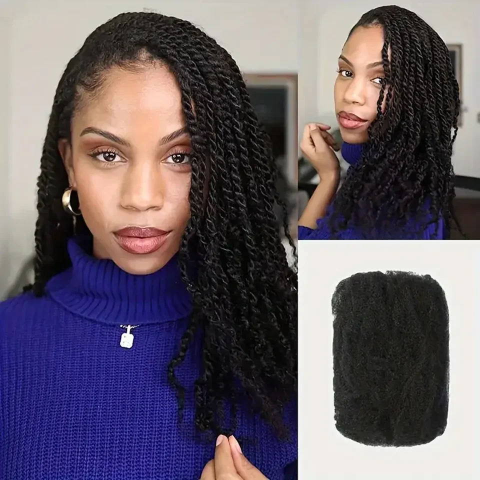 Рисунок 2 - QVR Afro Kinky Bulk Hair No Attachment