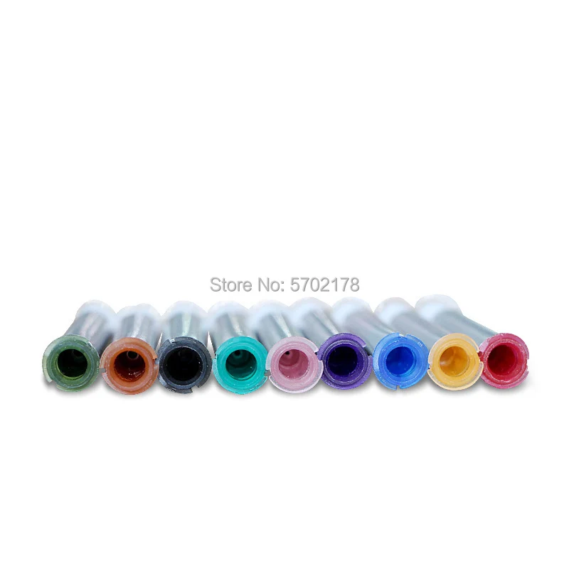 2Pcs Weichen Borsten Punkt Pinsel Nadel 14G--25G Abgabe Pinsel Nadel Runde Kopf Abgabe Pinsel Nadel