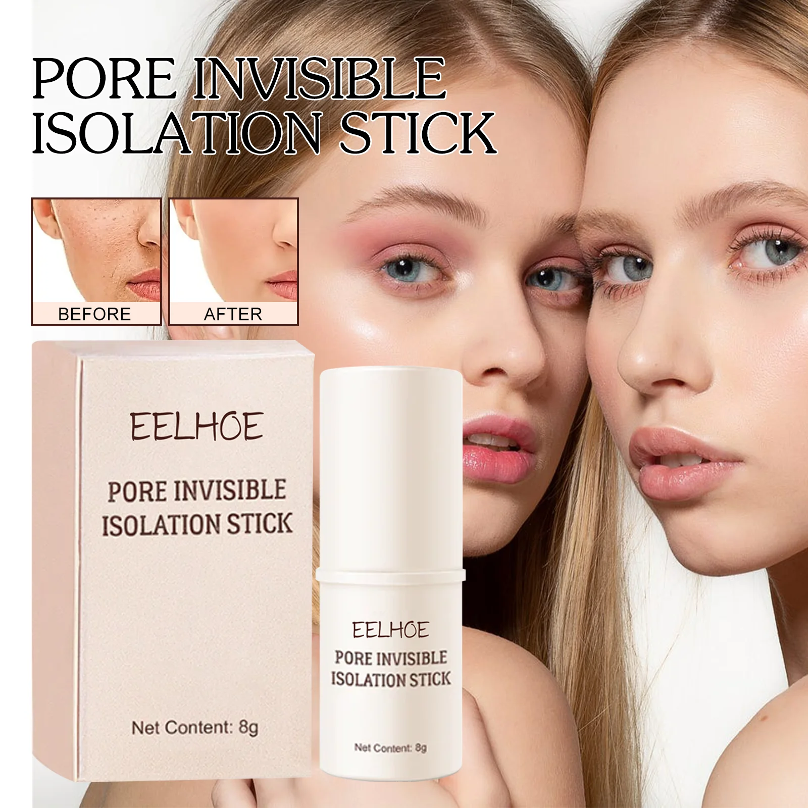 Moisturizing Waterproof Face Primer Makeup Base Gel Oil-control Matte Smooth Fine Lines Invisible Pore Invisible Isolation Stick