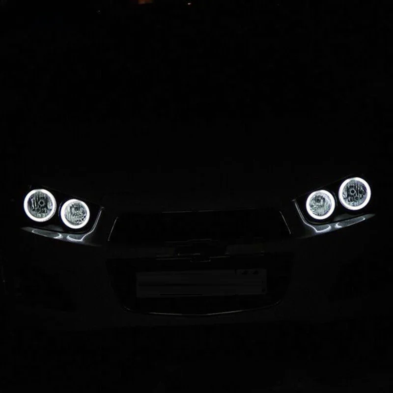 Dla Chevrolet AVEO Sonic T300 2011 2012 2013 2014 2015 Doskonały Ultra Bright CCFL Angel Eyes Kit Halo Rings — zdjęcie 2