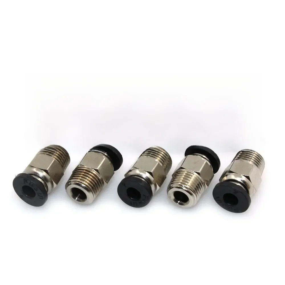 Raccord de connecteur pneumatique, Tube en PTFE, poussée pour extrudeuse Bowden E3D-V6, Ender-3 Ender-3 V2 CR10 Vyper Mega Chrion, imprimante 3D, 10 pièces