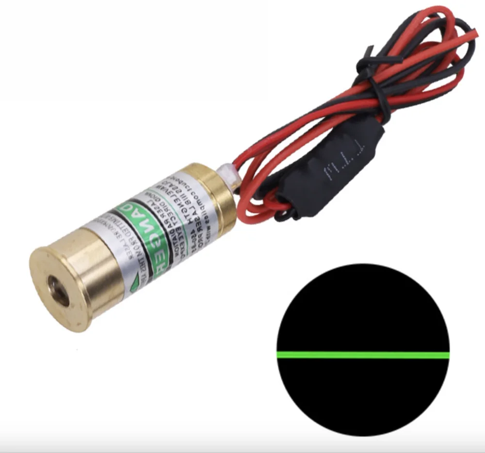 Green Laser Module Laser spot with low beam divergence angle