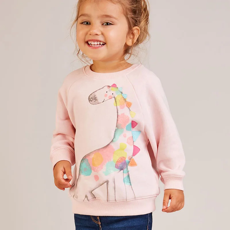 

Infant Bebe Kids Fleeces Sweatshirt Blouse Tee Children Clothing Baby Girl Clothes Brand 2024 Terry Cotton Girls Sweater Hoodies