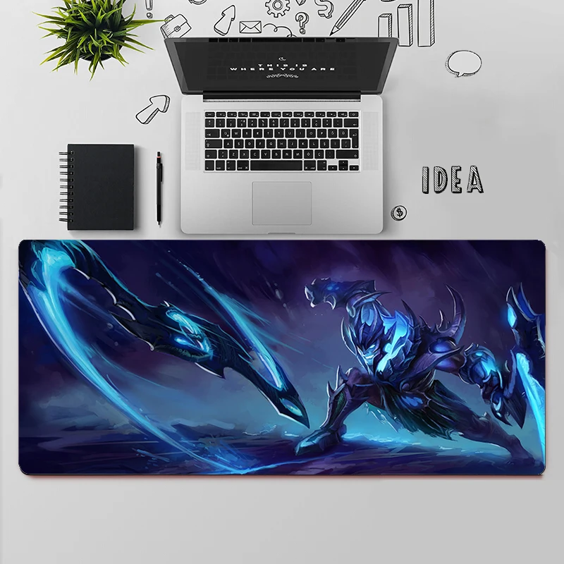 Imagem -02 - League of Legends Draven Gaming Mouse Pad Grande Mouse Pad pc Gamer Tapete de Mouse de Computador Grande Mousepad Teclado Tapete de Mesa Mause Pad