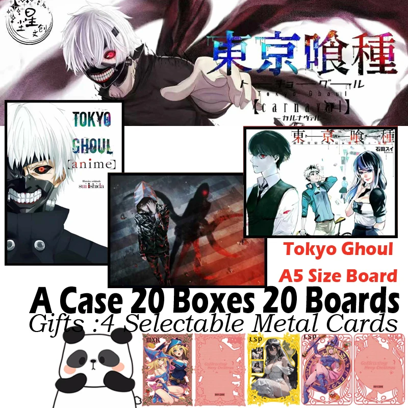 New Tokyo Ghoul A5 Size Board Japanese Anime Hobby Collection Card Doujin Booster Acrylic Card Kids Toys Gifts