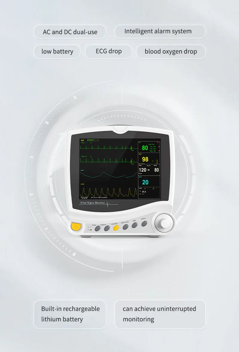 CONTEC ICU Portable 6 Parameters 8\