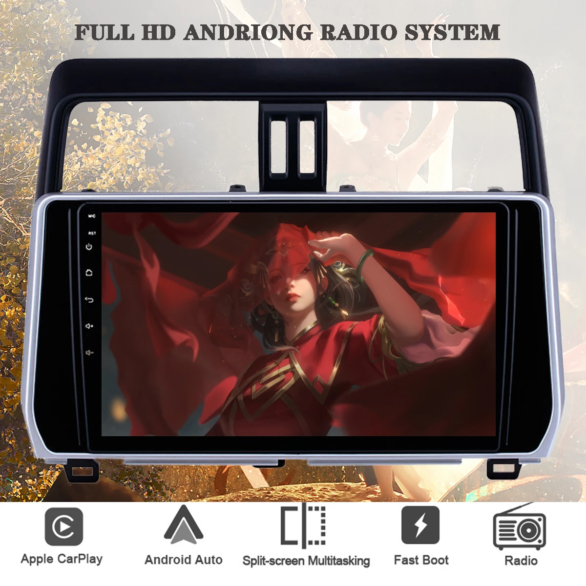 Android 13 For Toyota Land Cruiser Prado 150 2017 2018 2019 2020 Car Radio Multimedia Player Navigation Stereo 2Din DVD Cassette