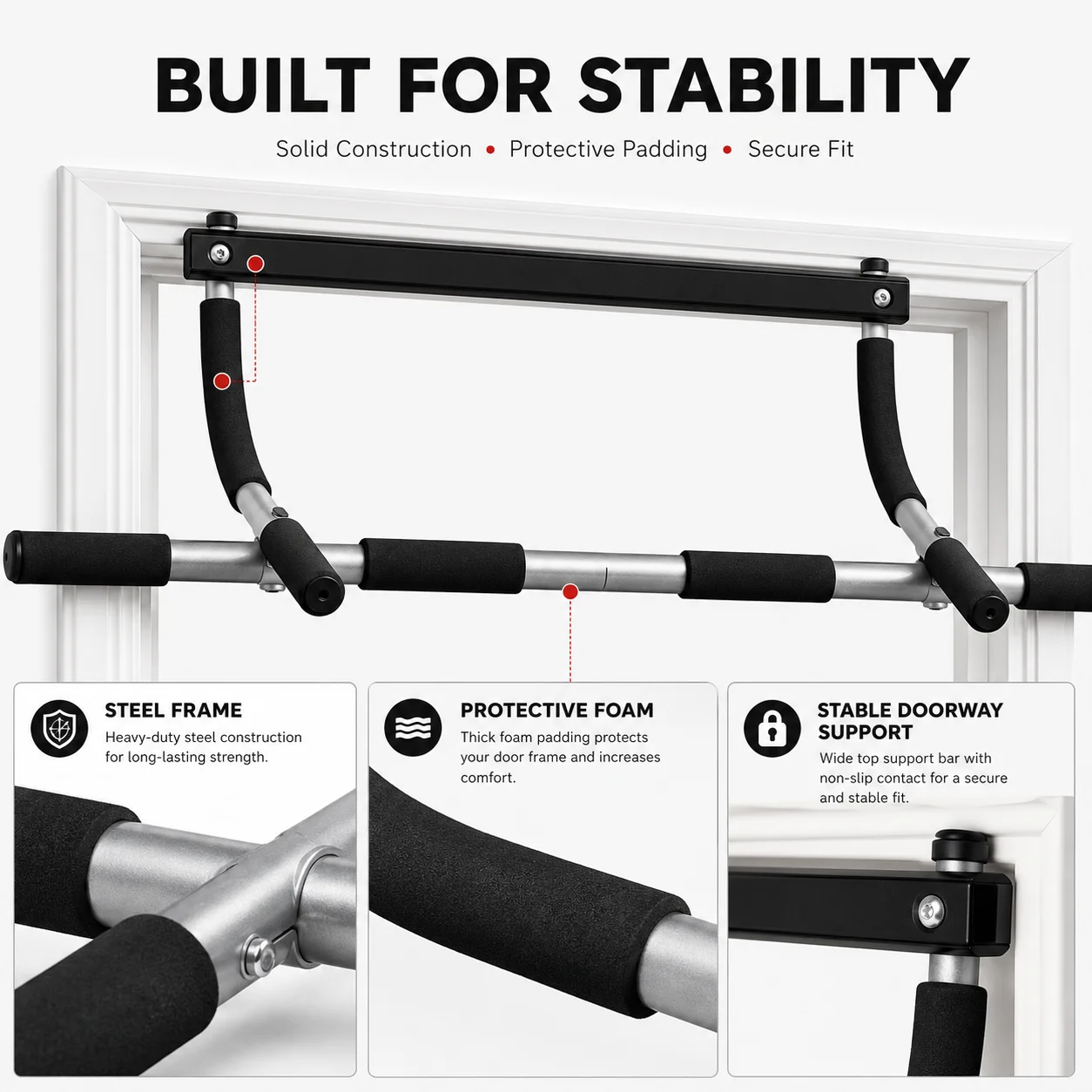 Drążek do podciągania montowan – Home Gym Workout Equipment recenzja i cena