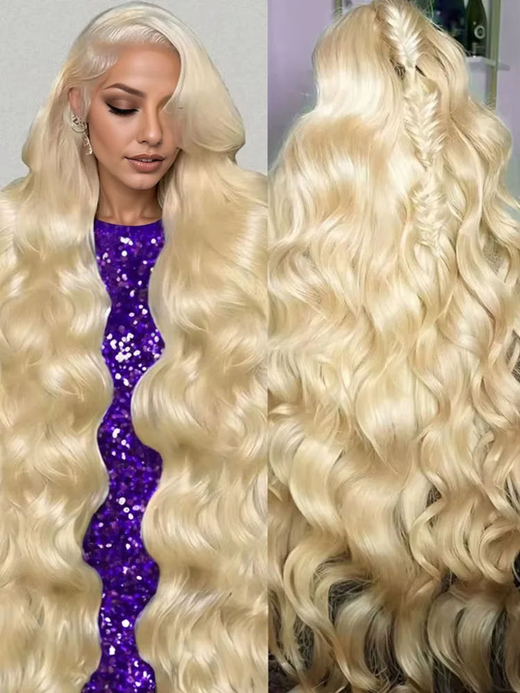 

Lakeisha 613 Honey Blonde Body Wave 13x7 HD Lace Frontal Human Hair Wigs Brazilian 40 Inch Loose Wave Lace Front Wig For Women