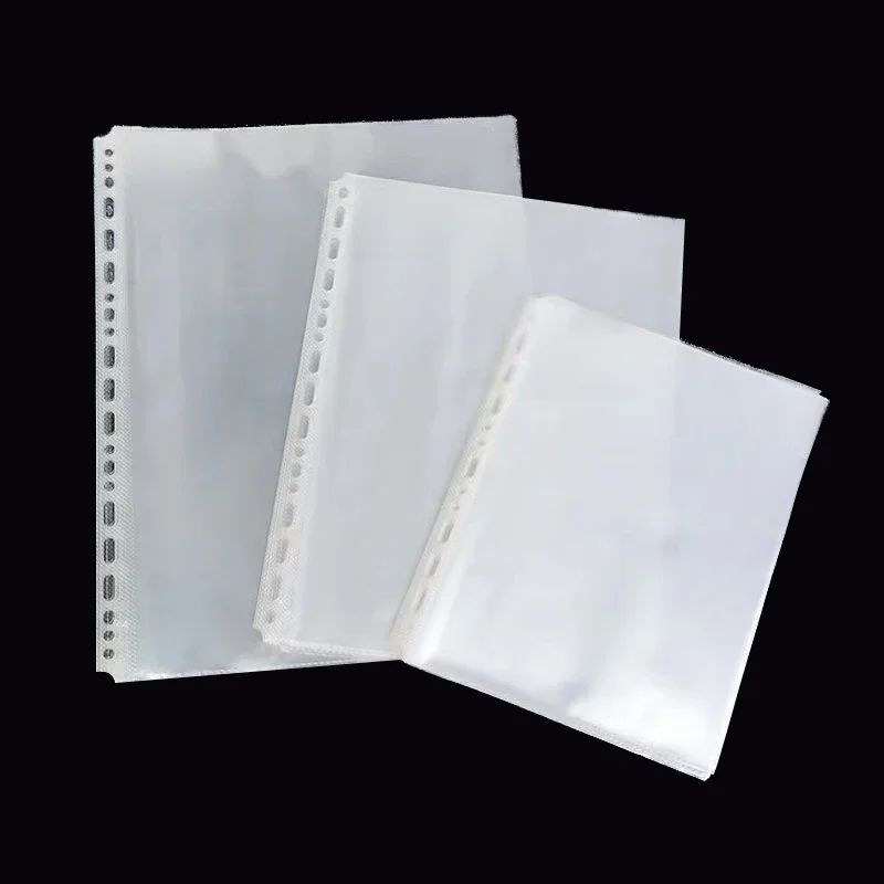 25 sztuk przezroczyste plastikowe torby A5B5A4A3 na dokumenty przezroczysty arkusz luźne liście wypełnienie ochraniacze notatnik segregator organizator — zdjęcie produktu 7