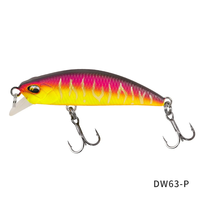 TSURINOYA Sinking Minnow Mini Harter Köder DW63 50S 50mm 5g Künstliche Angelköder Wobbler Crankbait Forellenköder