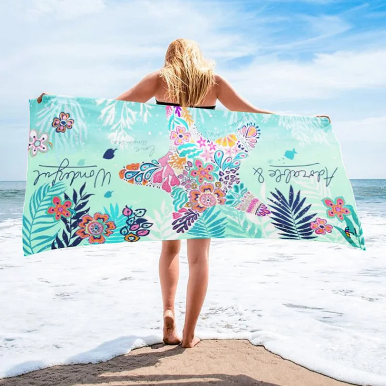 Paul State Large Beach Towels Big Towels Summer Beach Beach Vacation Water Park Swimming Vacation Large Water building Play Sea Bar Star All Beach Towels