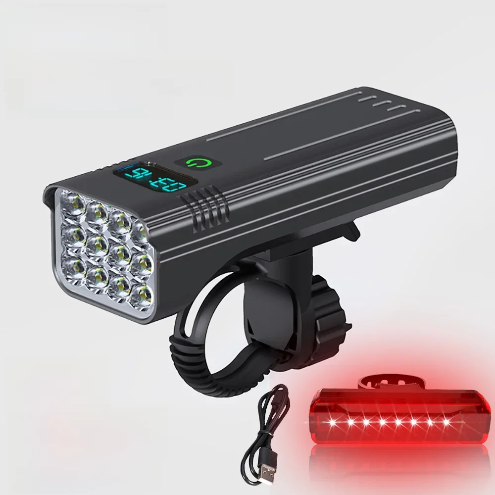 AliExpress TRLIFE 12LED 10000MAH Bike Light USB Rechargeable Bicycle Light Waterproof MTB Bike Accessories and Rear Lights Set