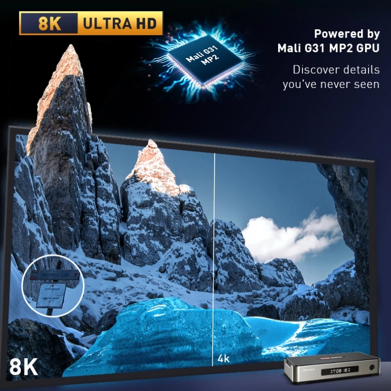 [أصلي] DIGIBOX D6 MAX Android TV Box رائجة البيع في اليابان والولايات المتحدة الأمريكية، متوافق مع ترقية D3 PLUS، مما مماثلة لوظيفة EVPAD 11P