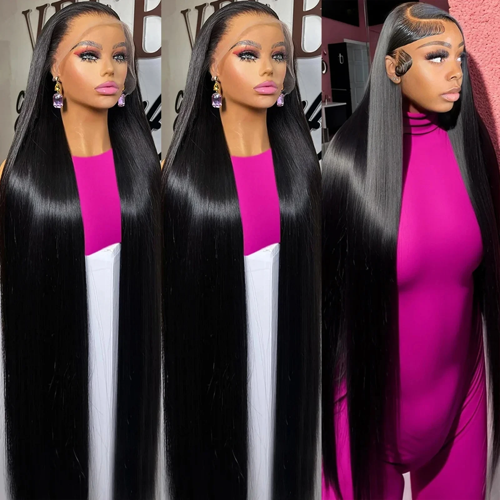 

Pre Cut No Glue 13x4 7x5 Straight Glueless Wigs Human Hair Ready To Wear Brazilian 13x6 Lace Frontal Wigs For Women Preplucked