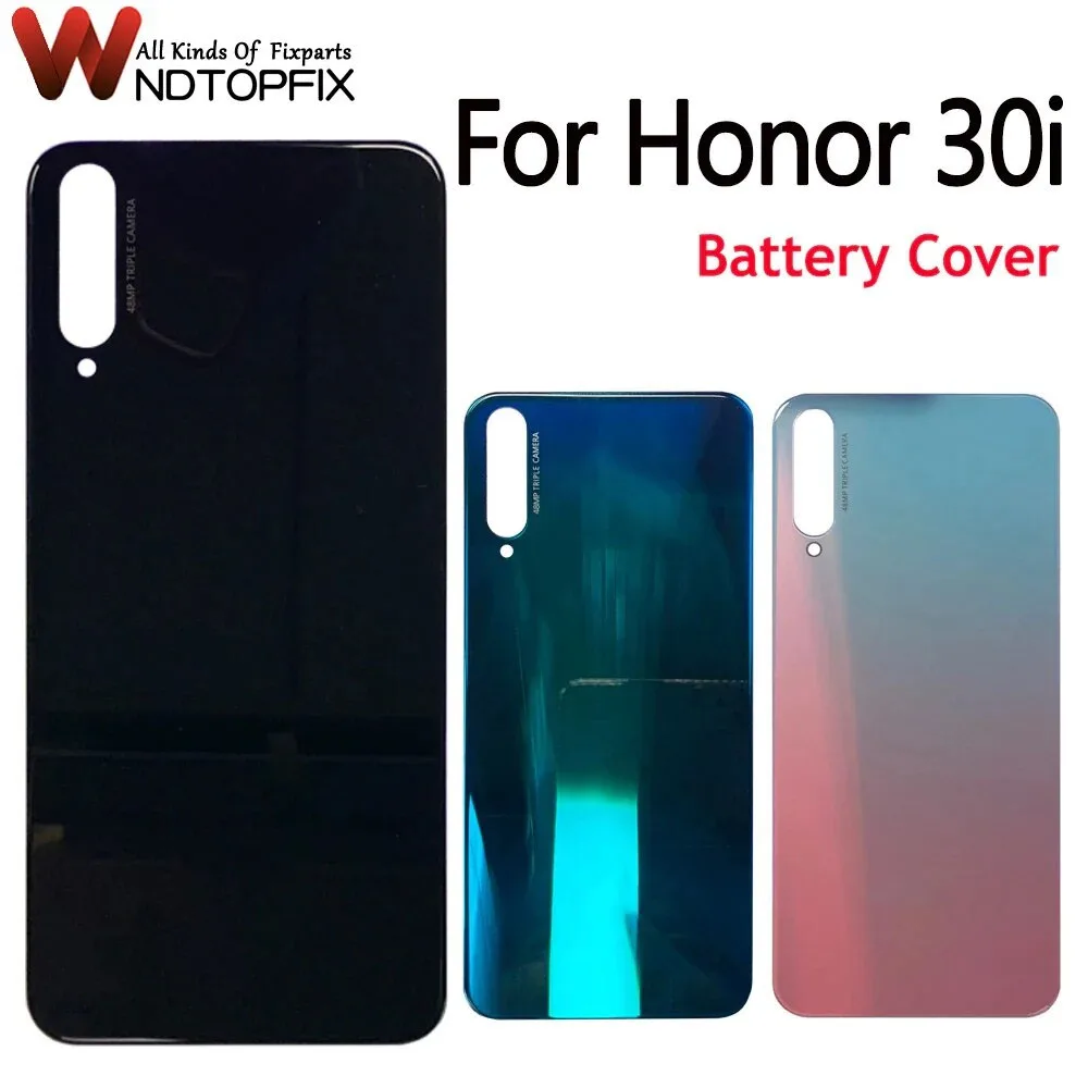 

6.3" For Honor 30i Back Cover Rear Housing Door Case For Honor 30i Russia Battery Cover Replacement LRA-LX1 Back Battery Cover