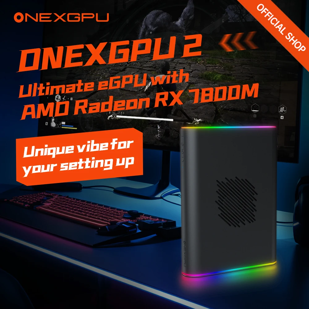 Onexplayer-外部GPU 2,ストレージ付き,AMD Radeon RX 780omグラフィック拡張ドック,Oculink USB 4, 12GB,最新