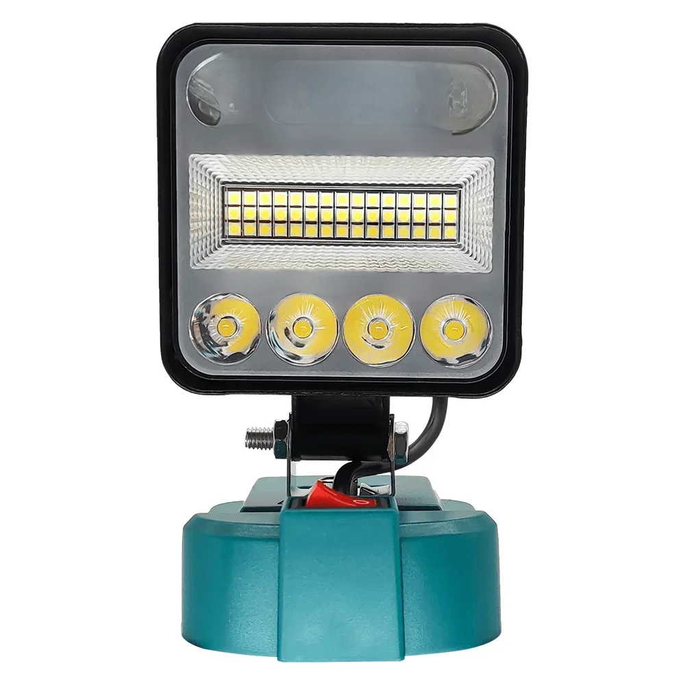 Elektryczna bezprzewodowa lampa robocza LED PATUOPRO 180 °   Regulowany przenośny reflektor zewnętrzny do akumulatora Makita 18 V (bez akumulatora) — zdjęcie 2