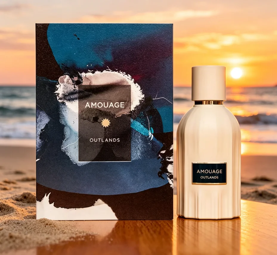 AMOUAGE Outlands Smoked Amber パフューム ニュートラル パフューム スプレー、持続性のある香り、3.4オンス100ml 1