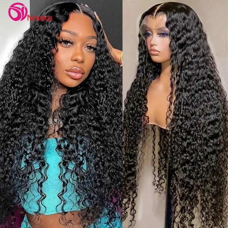 13x6 Hd Lace Frontal Wig Natural Curly Wigs For Women Choice 13x4 Hd Transparent Water Wave Human Hair Wig For Cosplay