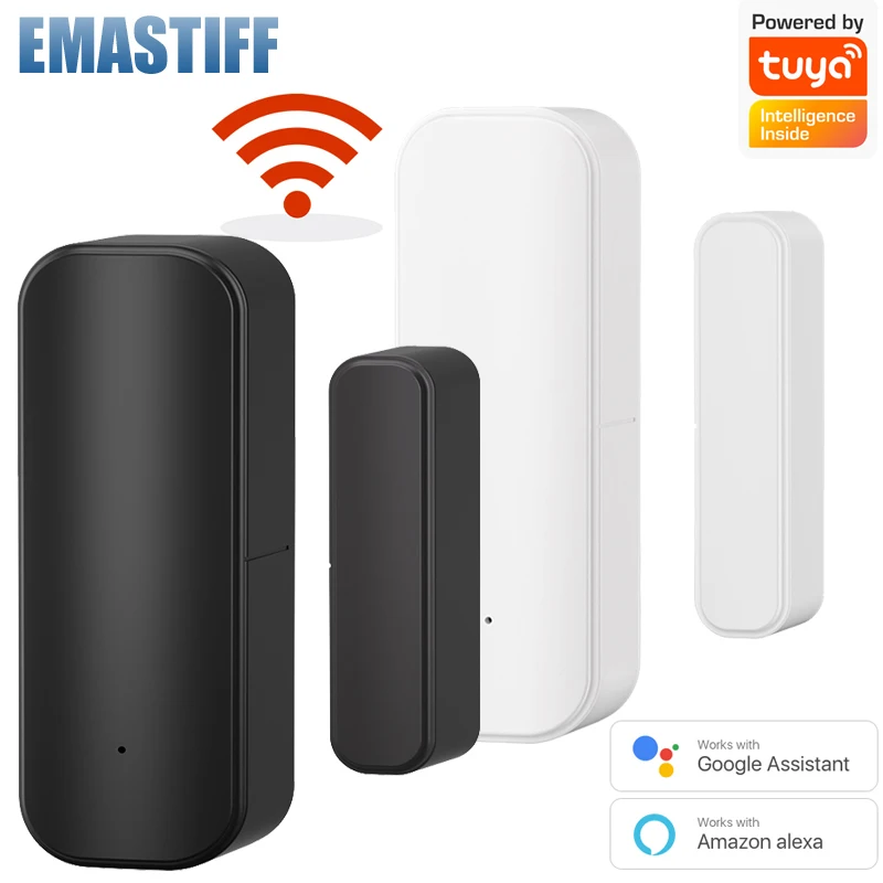 WLAN-Türsensor Smart Home Öffnungs-/Schließdetektor Smartlife App-Steuerung Benachrichtigung Kompatibel mit Tuya Smart Alexa Google Home