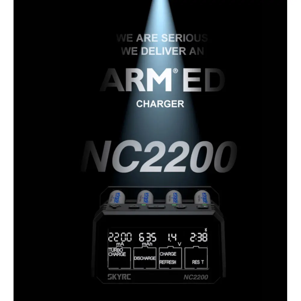 SKYRC-Chargeur de batterie intelligent, aste, universel, BT, LCD, AA, AAA, Nimh, MC3000, NC2500 Pro, NC2200