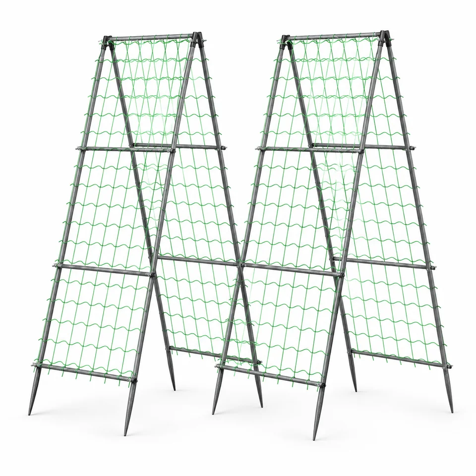 AFrame Garden Trellis Set with Climbing Nets