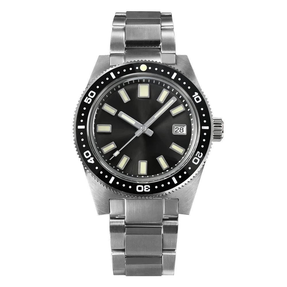 San Martin Offizielle 41mm 62mas V4 Diver Herrenuhr NH35 Automatische mechanische Uhr Saphirglas 200m wasserdicht leuchtend SN0007