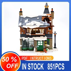 MOC Movie Magic Castle 76388 Village Visit Building Blocks Model Building Hogsmeade Bricks Toys Christmas  Gift