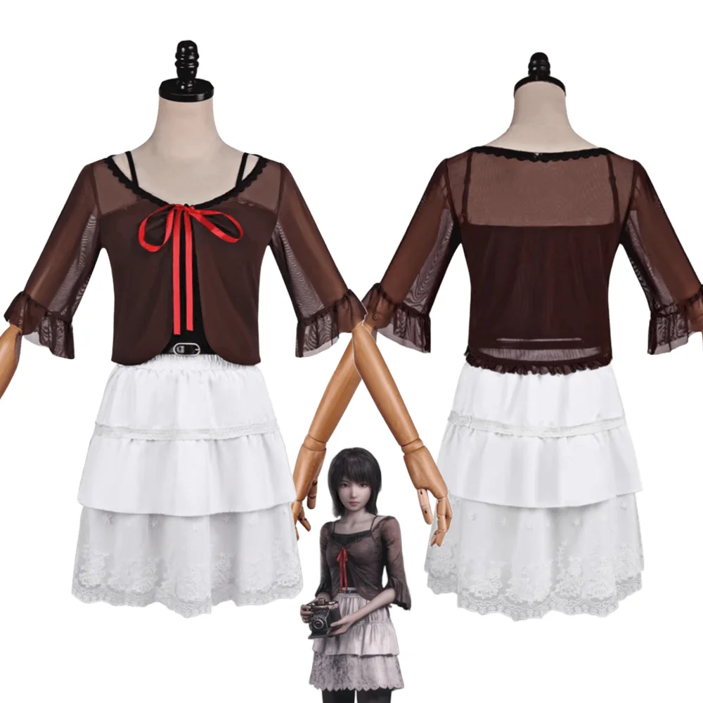 

Fatal Frame Mio Amakura Cosplay Costume 2000s Japanese Style Outfit Project Zero Crimson Butterfly Outfit Horror Game Uniform