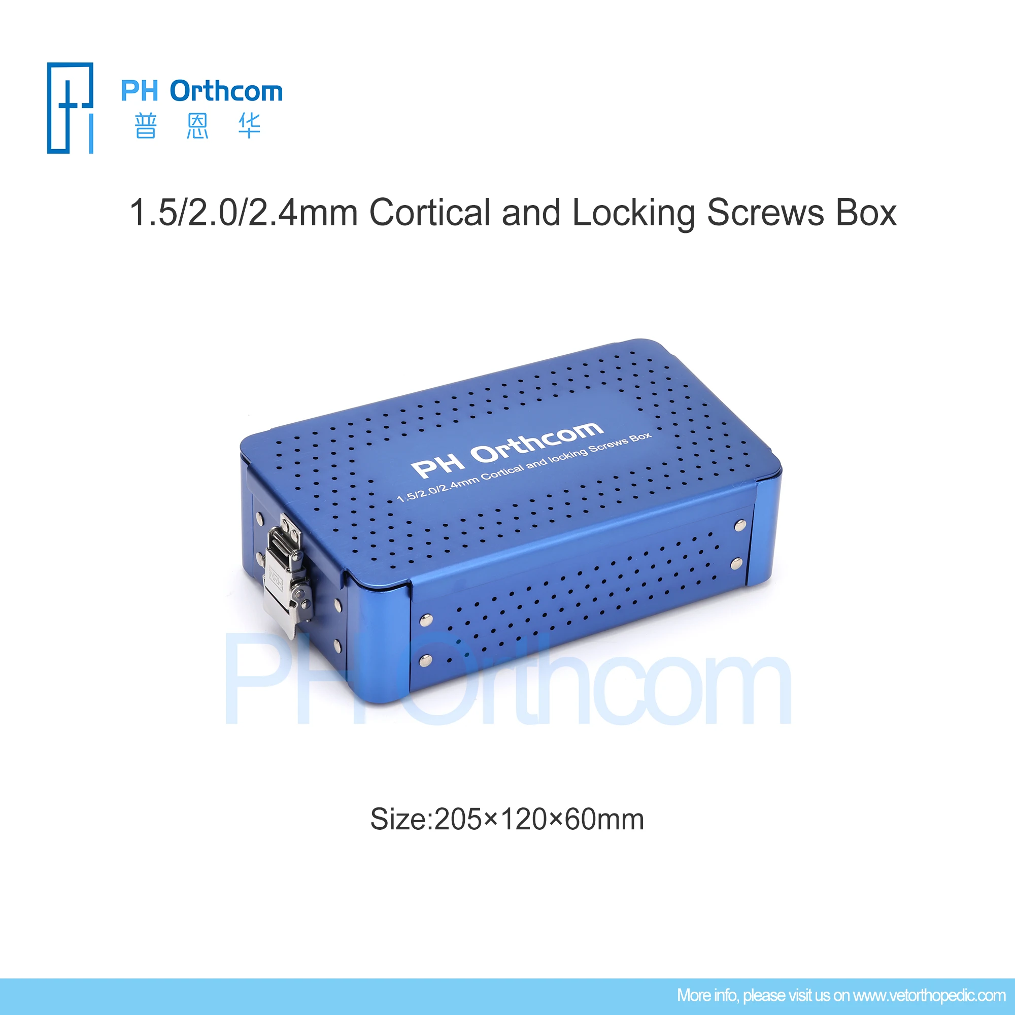 1.5/2.0/2.4mm Cortical and Locking Screws Box Empty Screws Boxes Orthopedic Surgical Instruments Medical Supplies