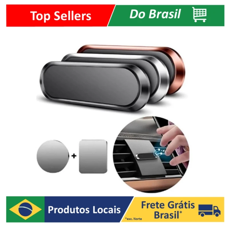 Suporte magnético com poderoso imã neodímio celular universal potente automotivo para carro