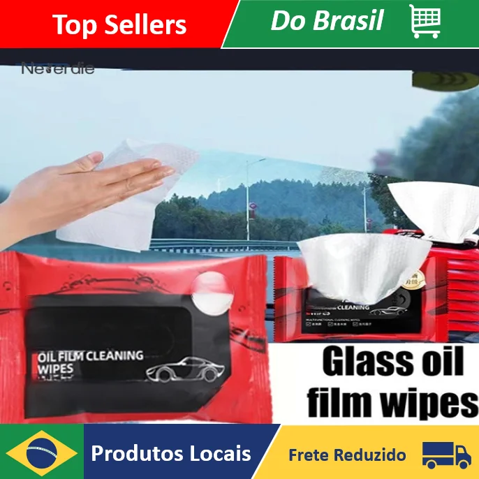 10 Unidades/ pacote Removedor De Manchas De Vidro Toalhetes De Limpeza De Filme De Óleo De Vidro De Carro - Neverdie Store