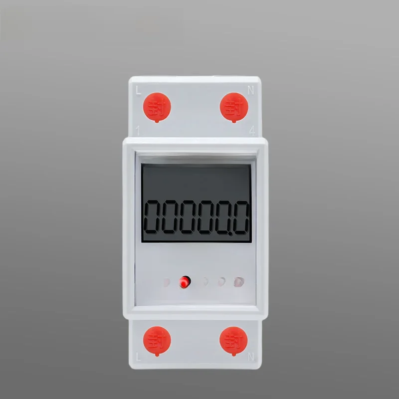 Compteur d'énergie numérique monophasé 60A 80A, kWh LCD, compteur de consommation d'énergie, électricité avec fonction de réinitialisation, AC230V 50Hz