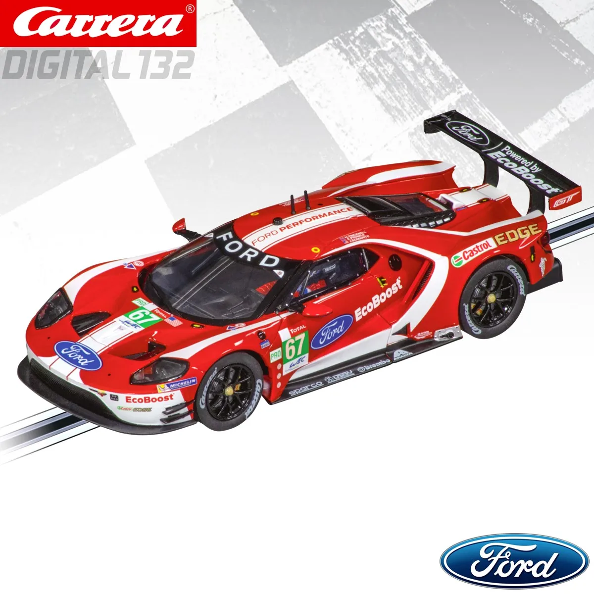 Carrera Slot Car Digital132 Ford GT Race Car 30771 / 30913 / 30970