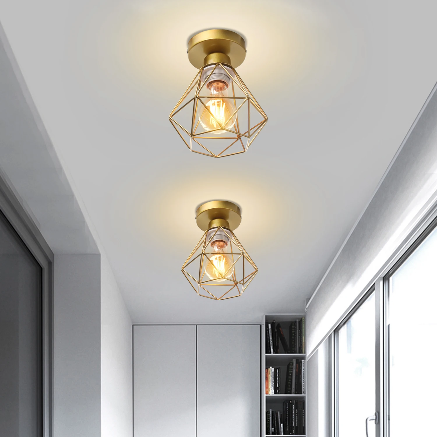 

Современные потолочные светильники в винтажном индустриальном стиле, ретро-лампы для гостиной, кухни, домашнего декора.