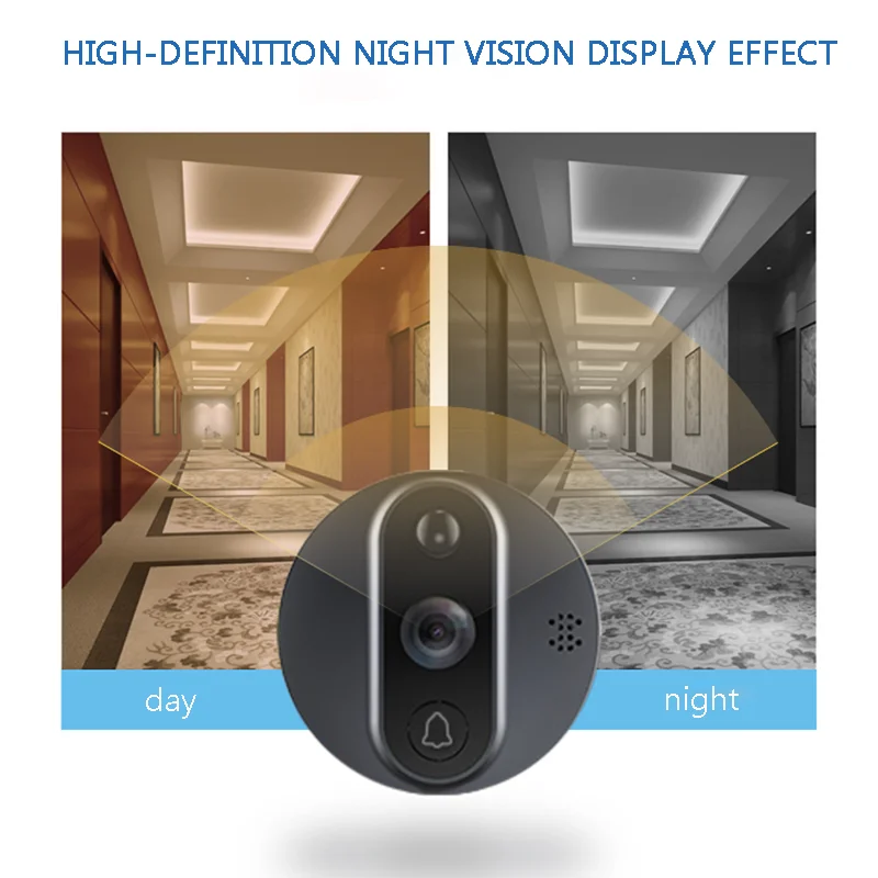 Imagem -06 - Tuya Inteligente Wifi Vídeo Olho Mágico Visão Noturna Campainha Monitor de Detecção de Movimento Alta Definição Campainha de Vídeo em Casa 4.3-polegada