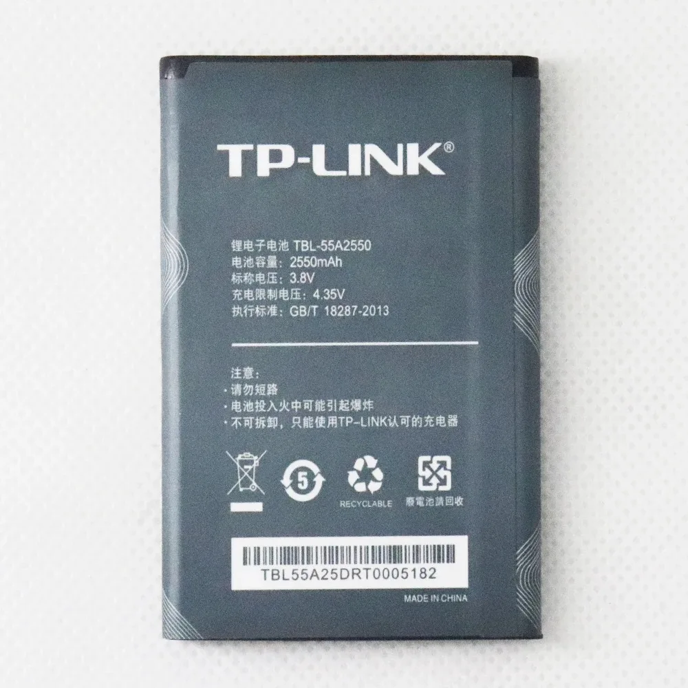 New 100% Original 2550mAh TBL-55A2550 Battery For TP-LINK M7350 TL-TR961 2500L 4G LTE WIFI Router Hotspot Modem Batteries