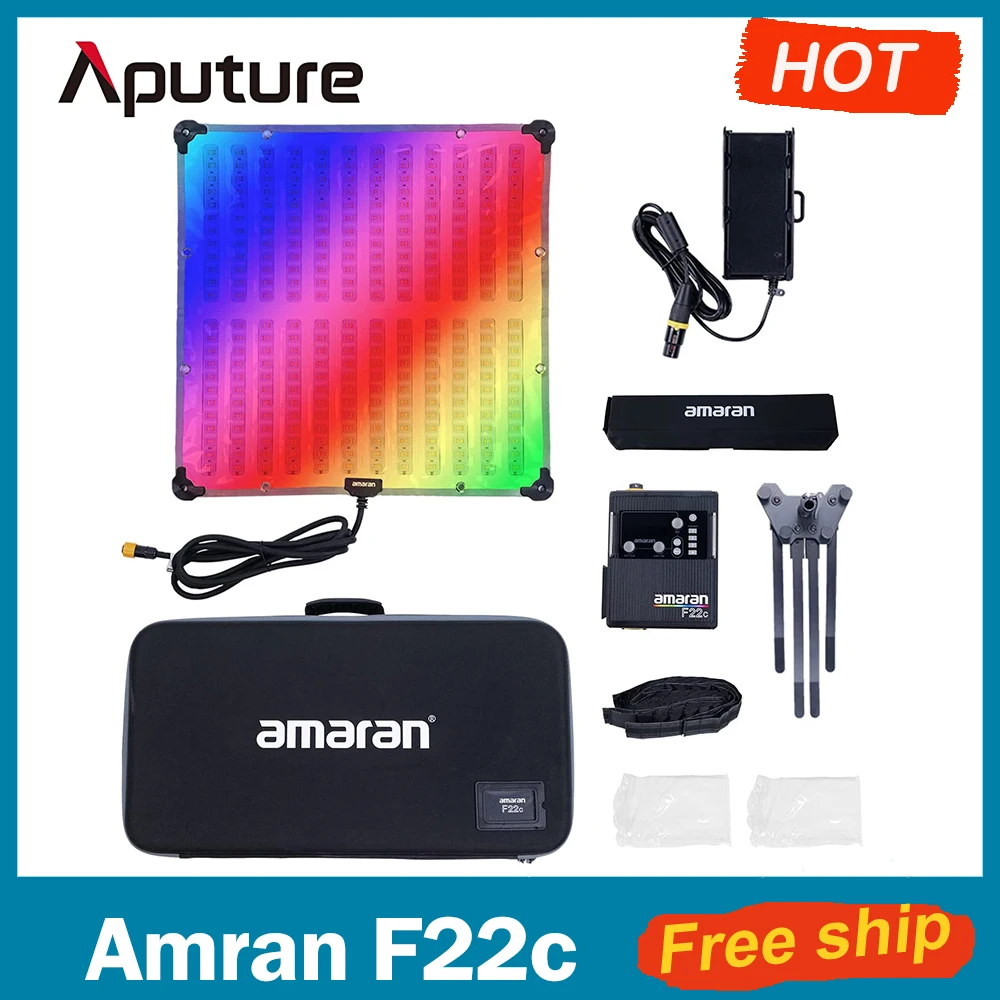 

Aputure Amaran F22c 200W RGBWW Flex LED Photo Light with Honeycomb Grid,CCT 2500K-7500K Suooprt DMX Sidus Link App Control