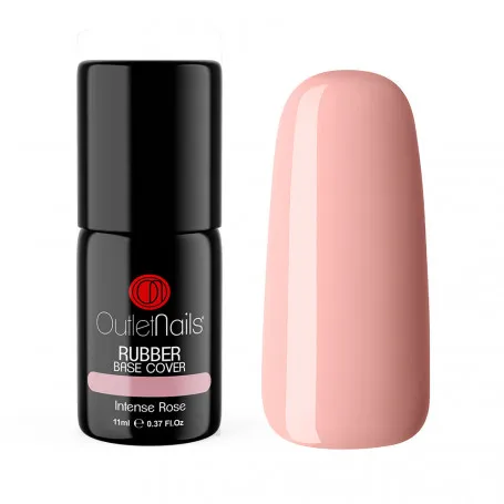 Rubber Base for semi-permanent enamel | Rubber Base Cover - Intense Rose OUTLET NAILS