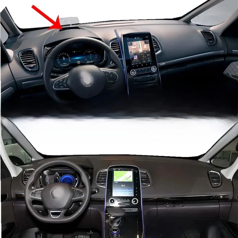 For Renault Espace V JR 2015-20 Dashmat Dashboard Cover Instrument Panel Sunscreen Insulation Protective Pad Anti-Dirt Dash Mat