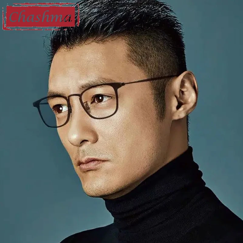 

Очки Chashma по рецепту, высококачественные, мужские, дизайнерские, из чистого титана, для коррекции близорукости, модные, легкие, женские