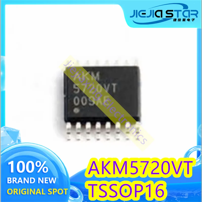 

(4/20pieces) AK5720VT AKM5720VT AKM5720 TSSOP16 analog-to-digital converter new original electronics spot