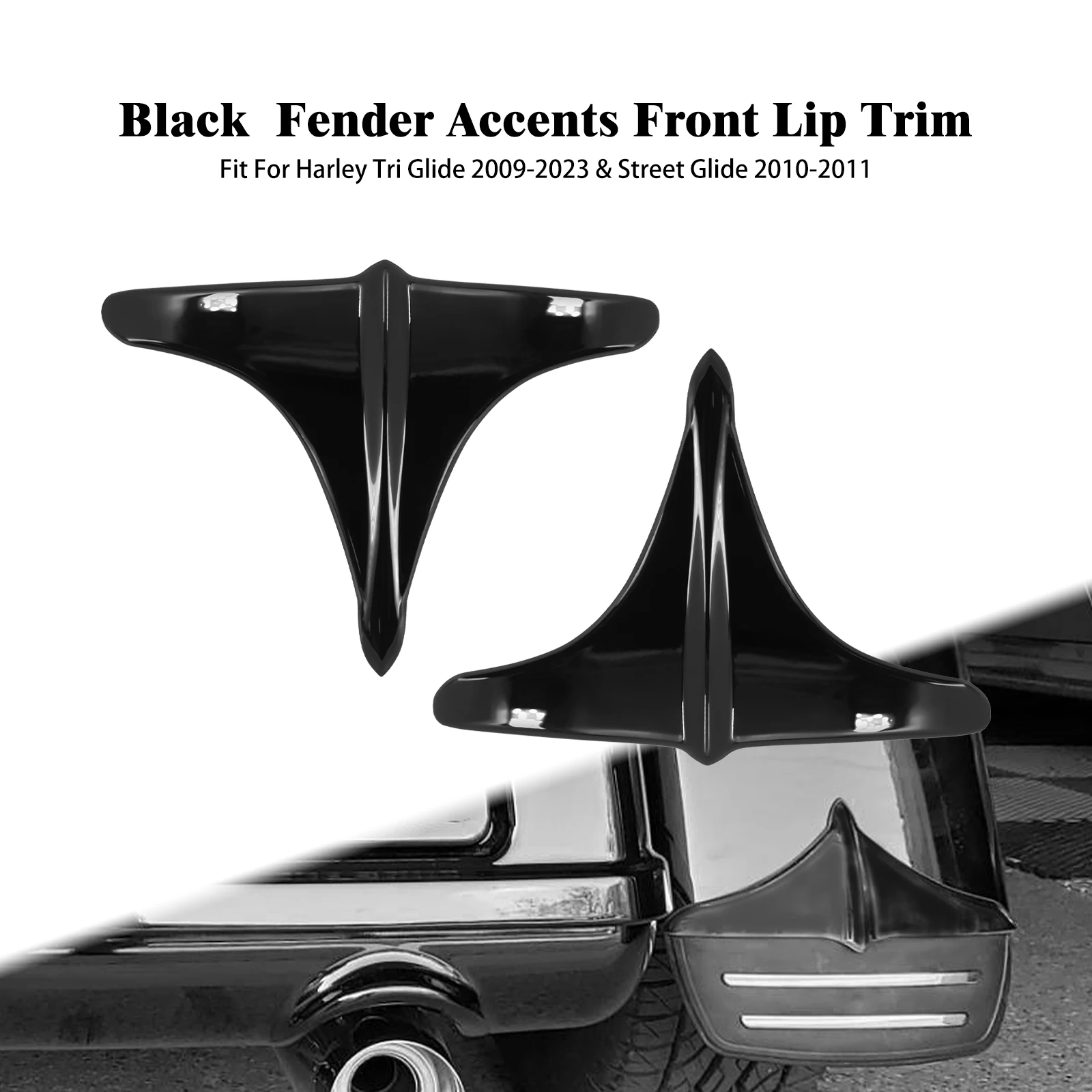 

Накладки на заднее крыло и передний спойлер из АБС-пластика для мотоциклов Harley Touring FLHTCUTG Tri Glide Ultra Classics 2009-2017 Street Glide