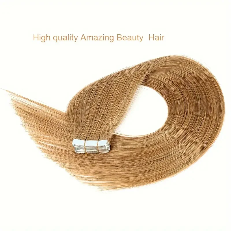 ALIMICE-Extensions de Cheveux Humains Lisses pour Femme, Document #27, 50g, 20 Pièces/GT