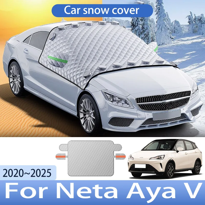 

Car Snow Cover For Neta Aya V 2020~2025 2021 2022 2023 Front Windshield Shield Protector Snow Ice Cover Auto Exterior Accessorie