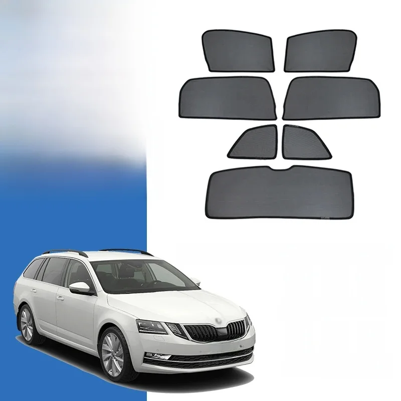 Voor Skoda Octavia Combi Mk3 2012-2019 Magnetische Auto Zonnescherm Voorruit Gordijn Achterzijde Baby Raam Zonnescherm - afbeelding 2