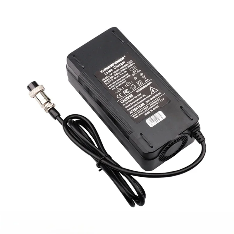 AliExpress TangsFire 54.6V 4A Li-ion Battery Charger 13Series For 48V Electric Scooter Bicycle Lithium Battery Charger GX16 High Quality Connector