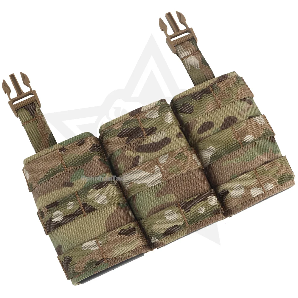 OPHIDIAN SNELLE 5.56 Triple Magazine Pouch Lange Plate Carrier Voorpaneel M4 AR15 Tijdschriftenrek Airsoft Vest Accessoires