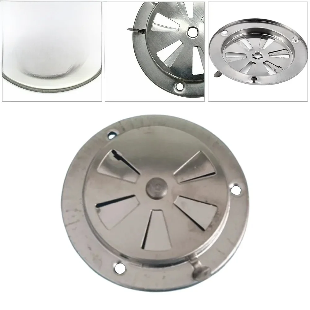 Grille de Ventilation réglable en acier inoxydable, conduit rond, Grilles de Ventilation, couvercle pour barbecue, fumeur, poêle d'échappement